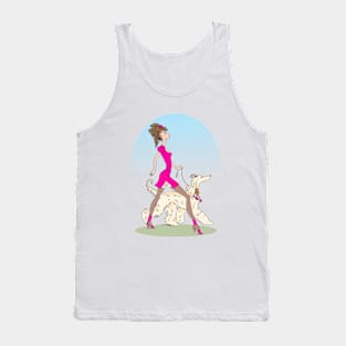 The ELITISTS! Afghan Hound. Tank Top